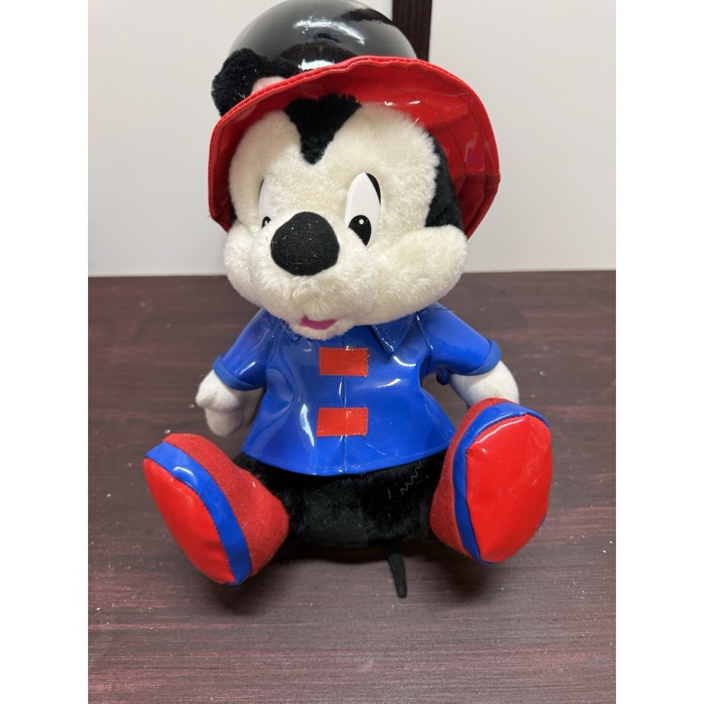 Mickey Mouse Plush in Firefighter Outfit Classic Toy Company Vintage